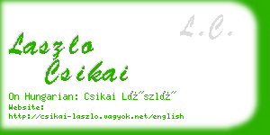 laszlo csikai business card